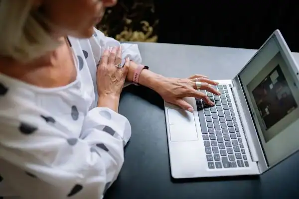Image of woman attending online mediation Basildon services from Barker Mediation